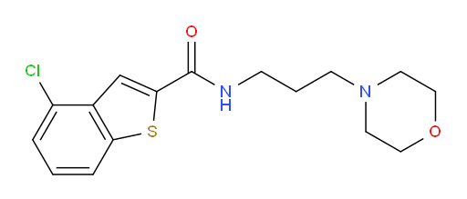 4-chloro-N-(3-morpholinopropyl)benzo[b]thiophene-2-carboxamide