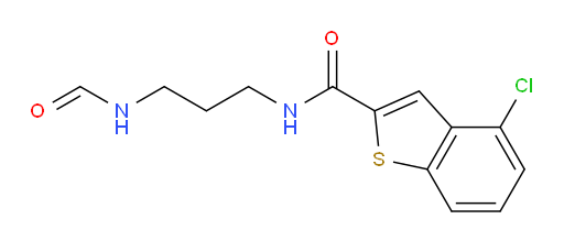 4-chloro-N-(3-formamidopropyl)benzo[b]thiophene-2-carboxamide