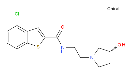 (R)-4-chloro-N-(2-(3-hydroxypyrrolidin-1-yl)ethyl)benzo[b]thiophene-2-carboxamide