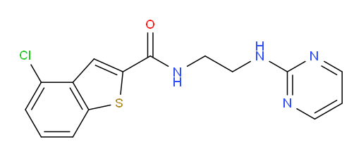 4-chloro-N-(2-(pyrimidin-2-ylamino)ethyl)benzo[b]thiophene-2-carboxamide