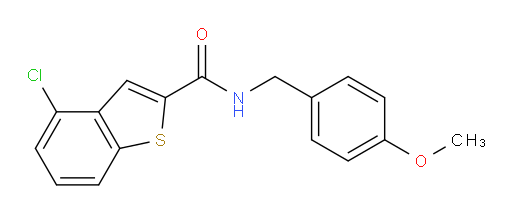 4-chloro-N-(4-methoxybenzyl)benzo[b]thiophene-2-carboxamide