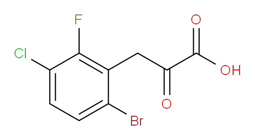 3-(6-bromo-3-chloro-2-fluorophenyl)-2-oxopropanoic acid