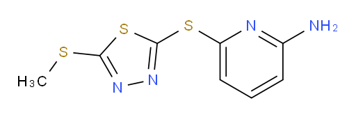 6-((5-(methylthio)-1,3,4-thiadiazol-2-yl)thio)pyridin-2-amine