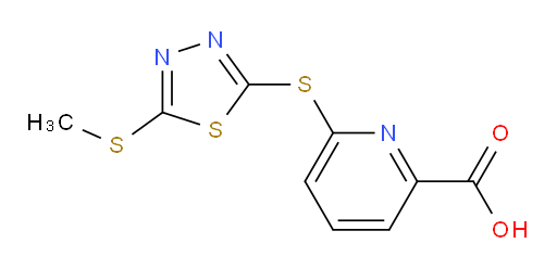6-((5-(methylthio)-1,3,4-thiadiazol-2-yl)thio)picolinic acid