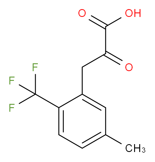 3-(5-methyl-2-(trifluoromethyl)phenyl)-2-oxopropanoic acid