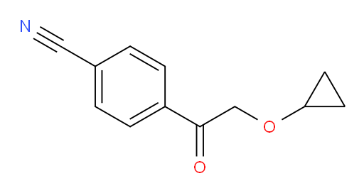4-(2-cyclopropoxyacetyl)benzonitrile