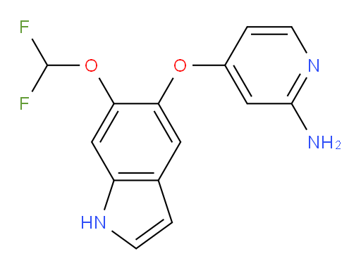 4-((6-(difluoromethoxy)-1H-indol-5-yl)oxy)pyridin-2-amine