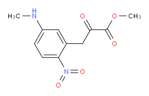 methyl 3-(5-(methylamino)-2-nitrophenyl)-2-oxopropanoate