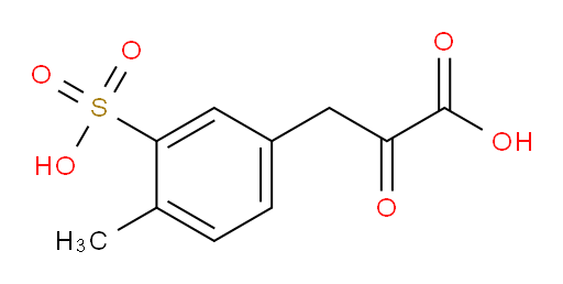 3-(4-methyl-3-sulfophenyl)-2-oxopropanoic acid