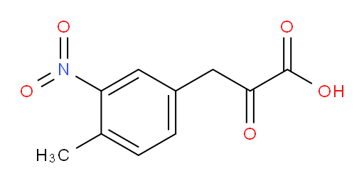 3-(4-methyl-3-nitrophenyl)-2-oxopropanoic acid