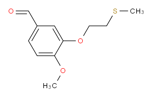 4-methoxy-3-(2-(methylthio)ethoxy)benzaldehyde