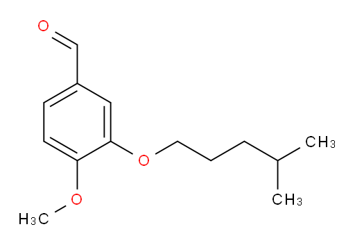4-methoxy-3-((4-methylpentyl)oxy)benzaldehyde
