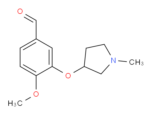 4-methoxy-3-((1-methylpyrrolidin-3-yl)oxy)benzaldehyde