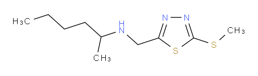 N-((5-(methylthio)-1,3,4-thiadiazol-2-yl)methyl)hexan-2-amine