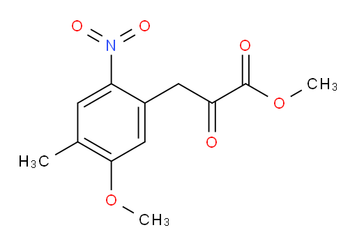 methyl 3-(5-methoxy-4-methyl-2-nitrophenyl)-2-oxopropanoate