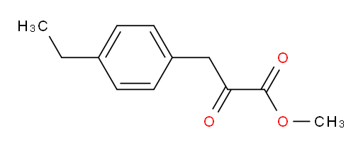 methyl 3-(4-ethylphenyl)-2-oxopropanoate