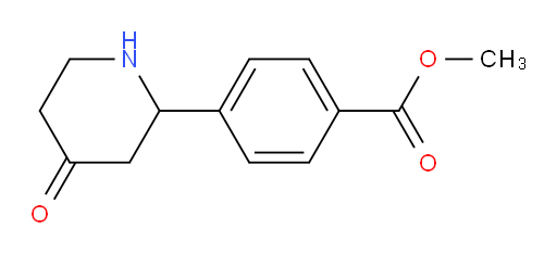 methyl 4-(4-oxopiperidin-2-yl)benzoate