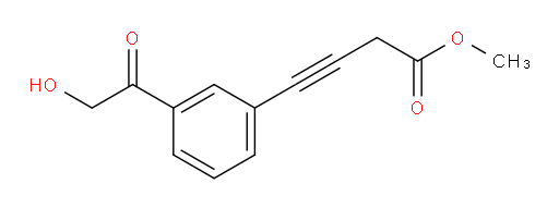 methyl 4-(3-(2-hydroxyacetyl)phenyl)but-3-ynoate