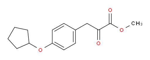 methyl 3-(4-(cyclopentyloxy)phenyl)-2-oxopropanoate