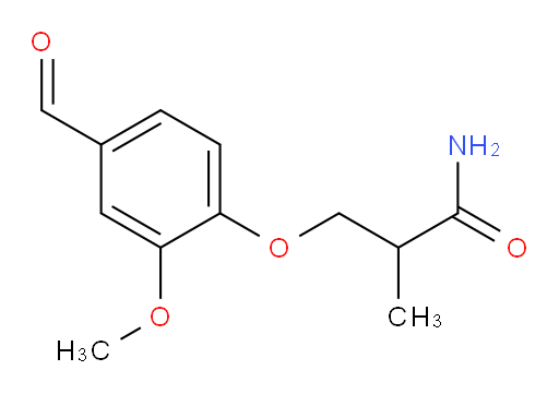 3-(4-formyl-2-methoxyphenoxy)-2-methylpropanamide