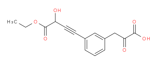 3-(3-(4-ethoxy-3-hydroxy-4-oxobut-1-yn-1-yl)phenyl)-2-oxopropanoic acid