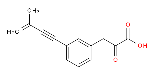 3-(3-(3-methylbut-3-en-1-yn-1-yl)phenyl)-2-oxopropanoic acid