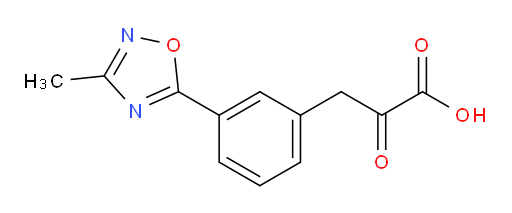 3-(3-(3-methyl-1,2,4-oxadiazol-5-yl)phenyl)-2-oxopropanoic acid