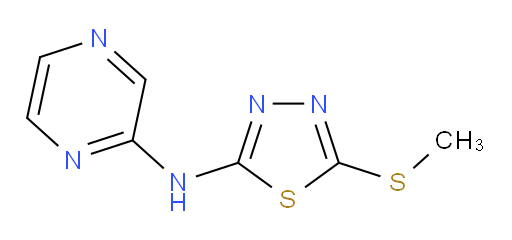 5-(methylthio)-N-(pyrazin-2-yl)-1,3,4-thiadiazol-2-amine