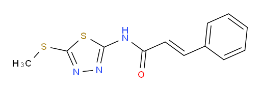 N-(5-(methylthio)-1,3,4-thiadiazol-2-yl)cinnamamide