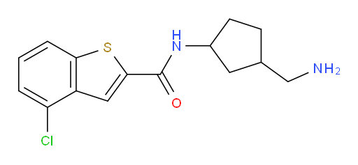 N-(3-(aminomethyl)cyclopentyl)-4-chlorobenzo[b]thiophene-2-carboxamide