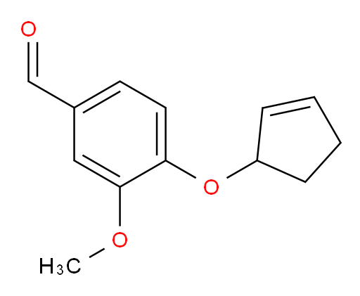 4-(cyclopent-2-en-1-yloxy)-3-methoxybenzaldehyde