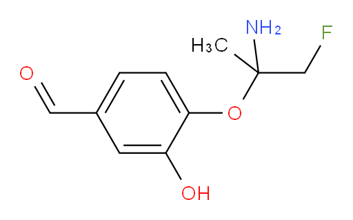 4-((2-amino-1-fluoropropan-2-yl)oxy)-3-hydroxybenzaldehyde