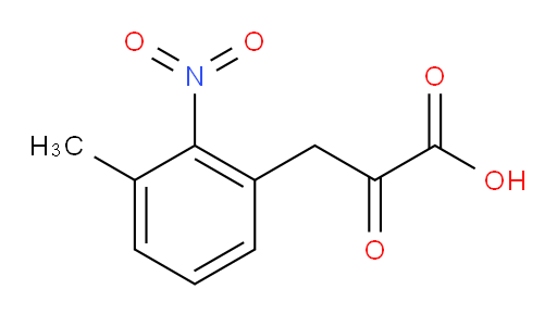 3-(3-methyl-2-nitrophenyl)-2-oxopropanoic acid