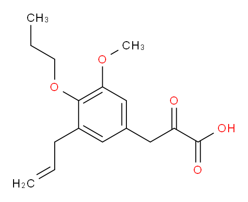 3-(3-allyl-5-methoxy-4-propoxyphenyl)-2-oxopropanoic acid