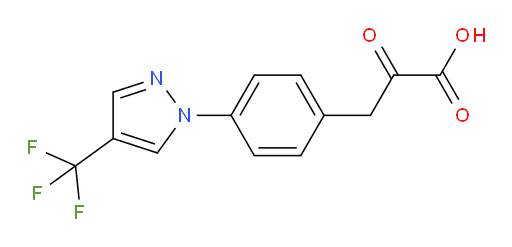 2-oxo-3-(4-(4-(trifluoromethyl)-1H-pyrazol-1-yl)phenyl)propanoic acid
