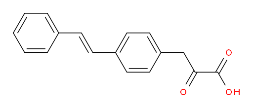 (E)-2-oxo-3-(4-styrylphenyl)propanoic acid