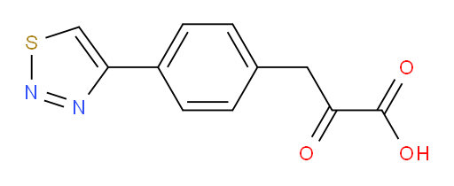 3-(4-(1,2,3-thiadiazol-4-yl)phenyl)-2-oxopropanoic acid