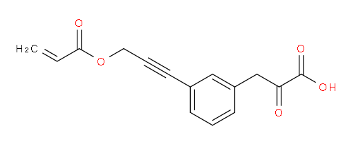 3-(3-(3-(acryloyloxy)prop-1-yn-1-yl)phenyl)-2-oxopropanoic acid