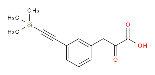 2-oxo-3-(3-((trimethylsilyl)ethynyl)phenyl)propanoic acid