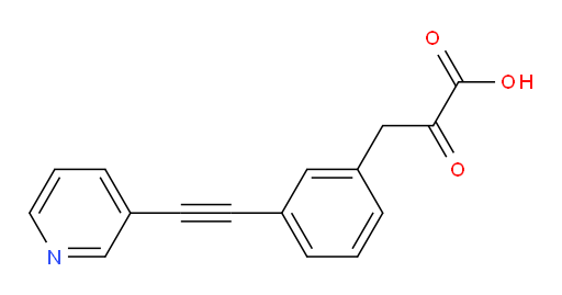 2-oxo-3-(3-(pyridin-3-ylethynyl)phenyl)propanoic acid