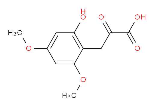 3-(2-hydroxy-4,6-dimethoxyphenyl)-2-oxopropanoic acid