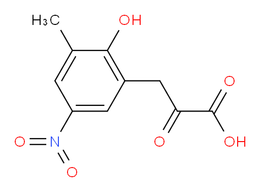 3-(2-hydroxy-3-methyl-5-nitrophenyl)-2-oxopropanoic acid