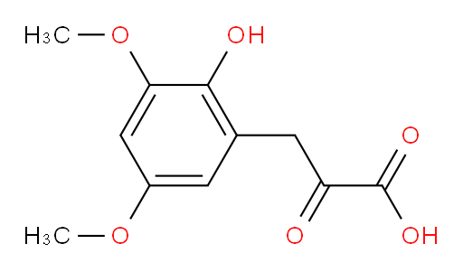 3-(2-hydroxy-3,5-dimethoxyphenyl)-2-oxopropanoic acid