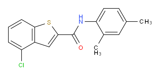 4-chloro-N-(2,4-dimethylphenyl)benzo[b]thiophene-2-carboxamide