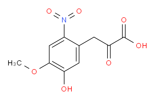 3-(5-hydroxy-4-methoxy-2-nitrophenyl)-2-oxopropanoic acid