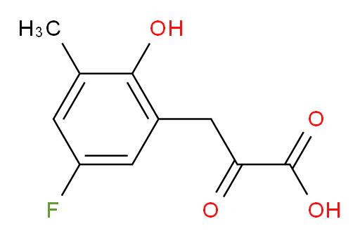 3-(5-fluoro-2-hydroxy-3-methylphenyl)-2-oxopropanoic acid