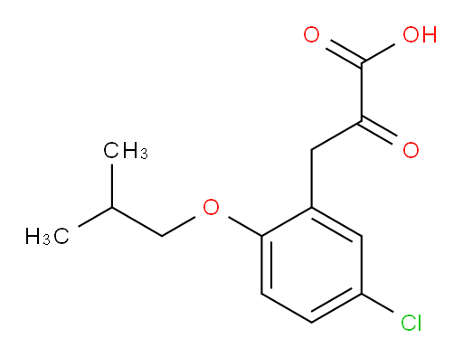 3-(5-chloro-2-isobutoxyphenyl)-2-oxopropanoic acid