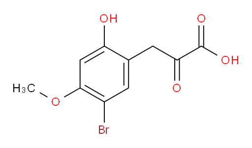 3-(5-bromo-2-hydroxy-4-methoxyphenyl)-2-oxopropanoic acid