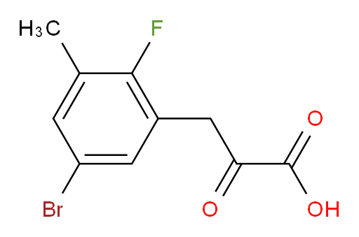 3-(5-bromo-2-fluoro-3-methylphenyl)-2-oxopropanoic acid