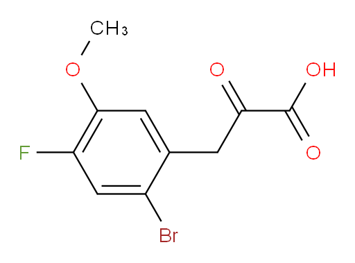 3-(2-bromo-4-fluoro-5-methoxyphenyl)-2-oxopropanoic acid